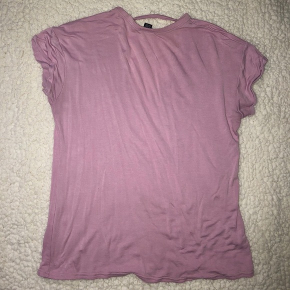 Rue 21 pink cut out tee - Picture 3 of 3